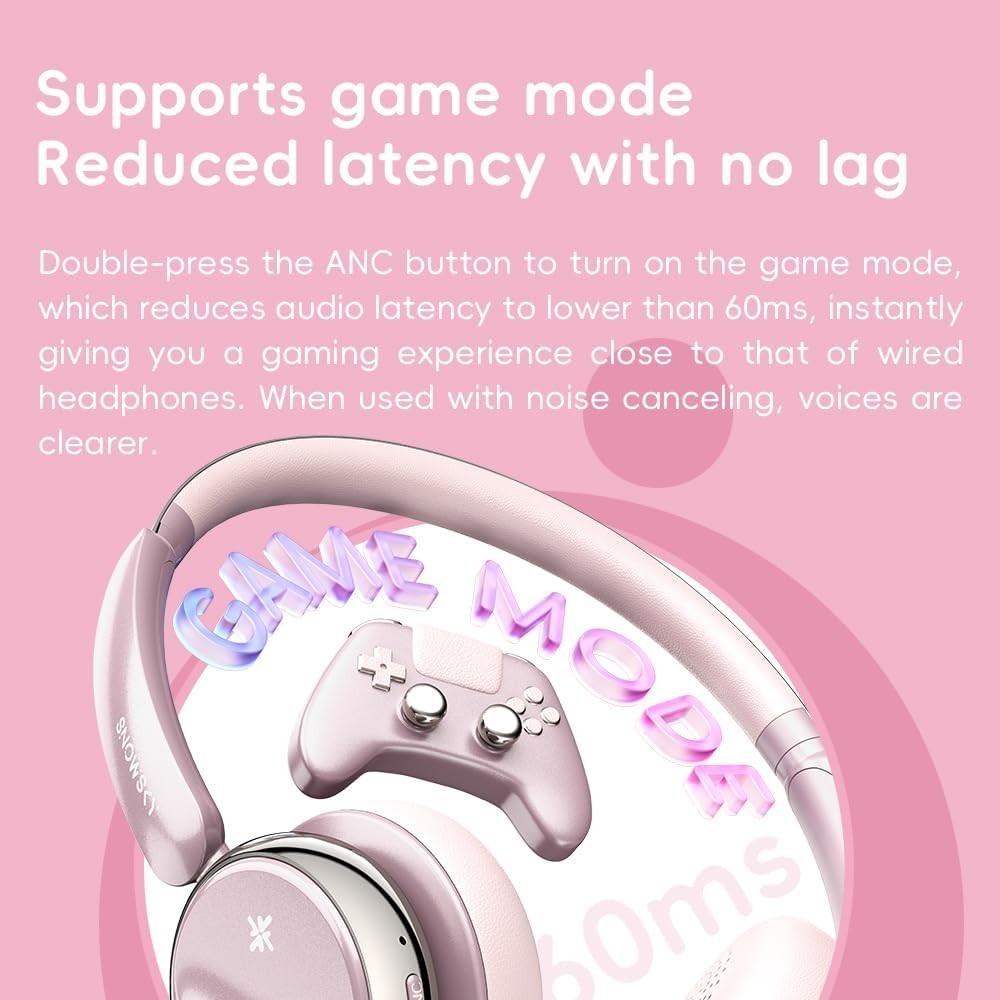 FiiO Anytime Active Noise Cancelling BT 5.4 Retro Headphones (Titanium Gold)