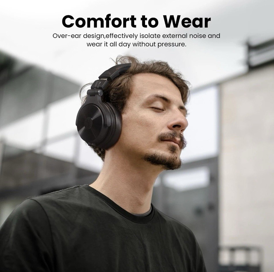 OneOdio Studio Max 1 Wireless Over-Ear DJ Headphones, 120H Playtime