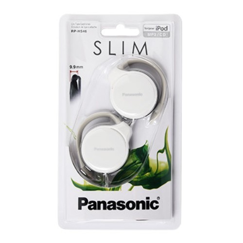 Panasonic RP-HS46 Ear-Hook Headphones – White -USB-C to 3.5mm