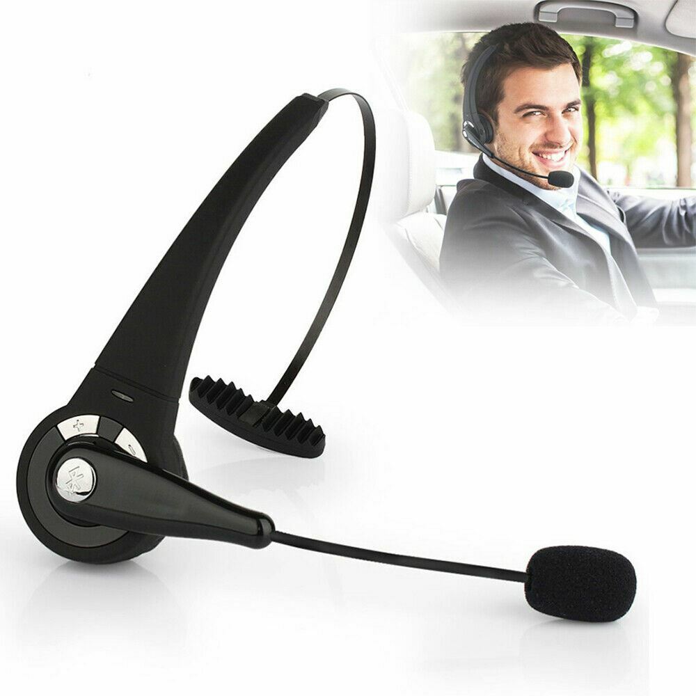 Wireless Headset Truck Driver Noise Cancelling Over-Head Bluetooth Headphones US