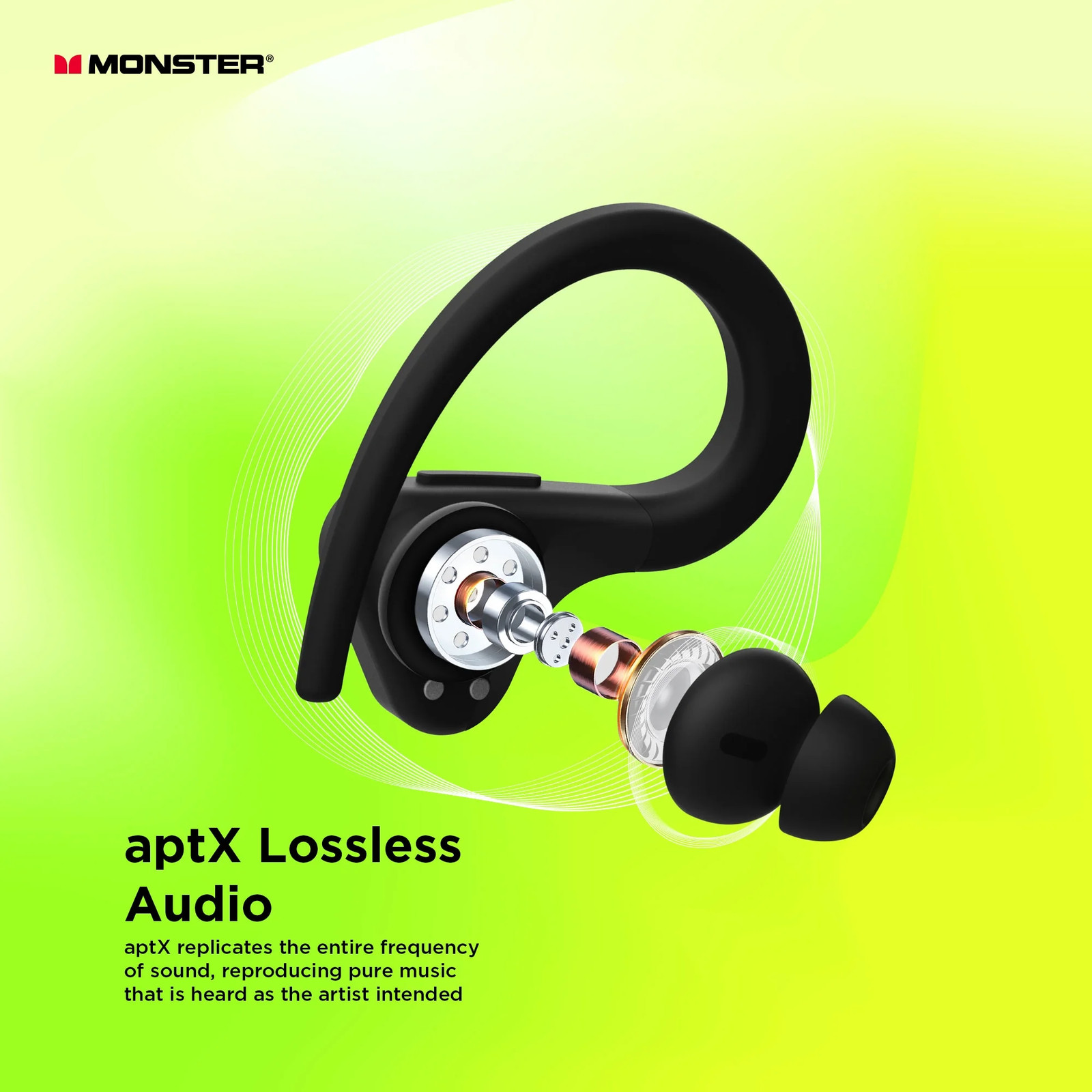 Monster 2MNTW0395B0L2 DNA Fit 2.0 Wireless Bluetooth Earbuds – Noise Cancelling