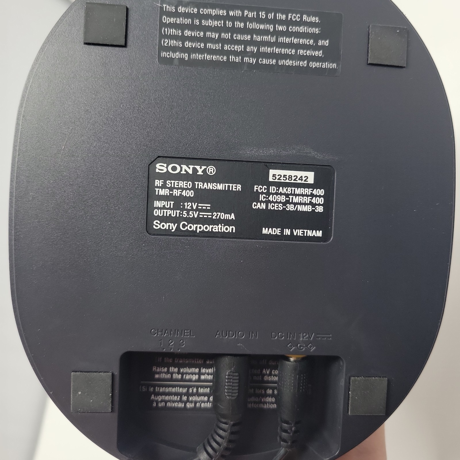 Sony WH-RF400 RF Wireless Headphone System for TV Listening (Used, No Box)