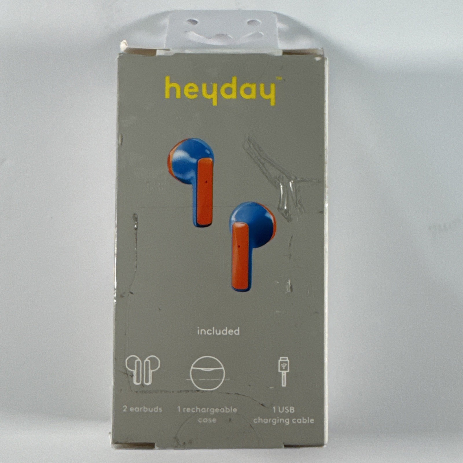 True Wireless Bluetooth Earbuds – heyday Bright Blue (blue & orange) New in box!
