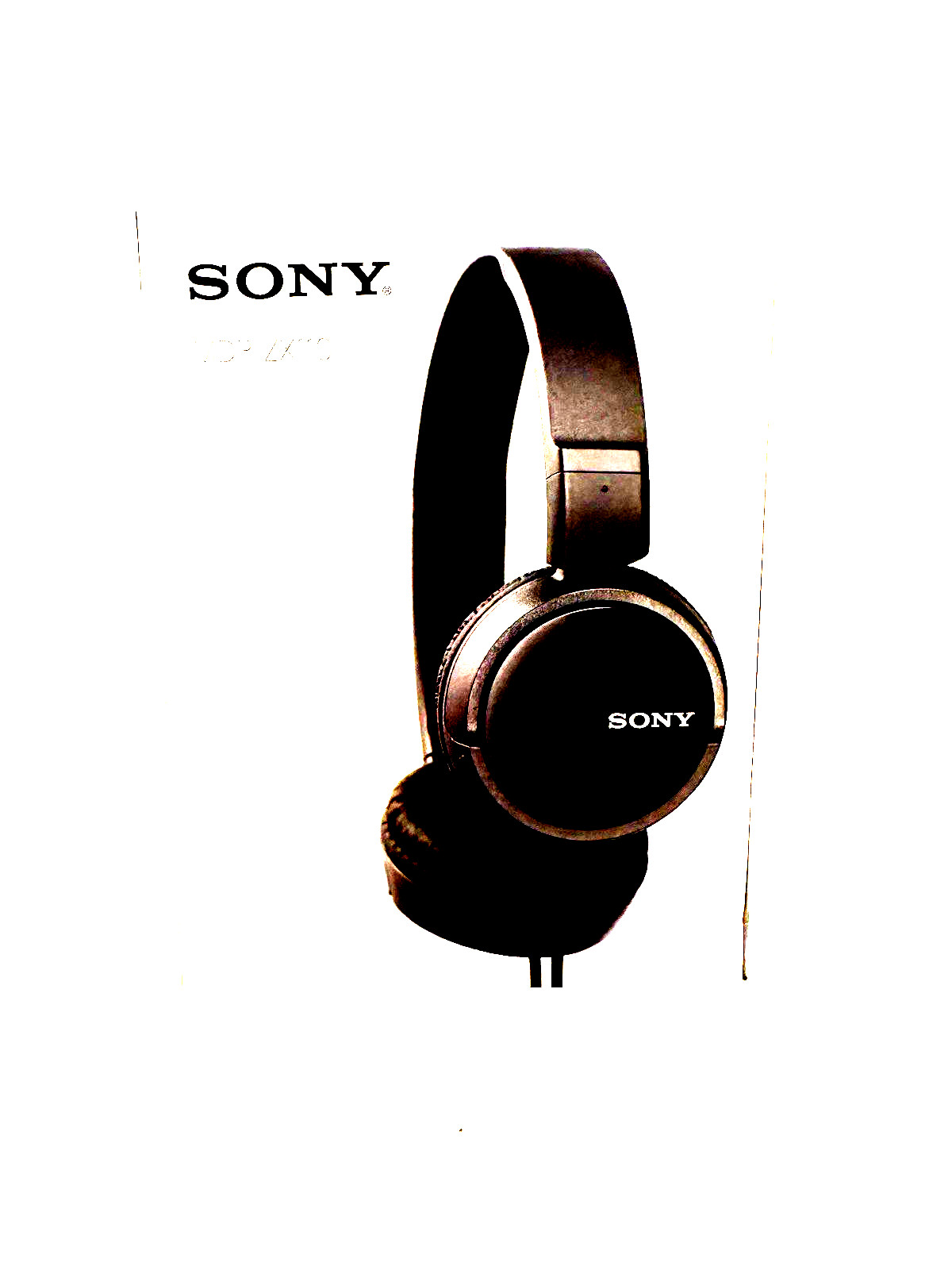 Sony MDR-ZX110 Wired On-Ear Headphones Black New.