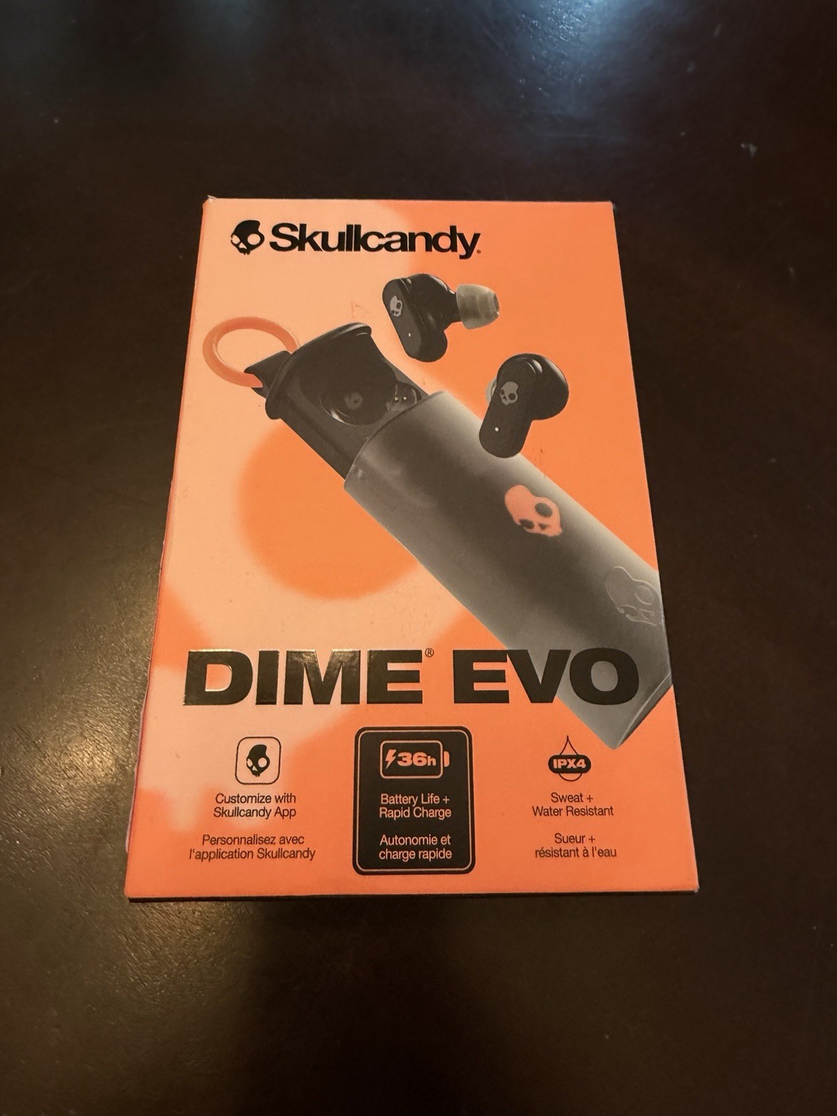 Skullcandy Dime Evo XT Wireless Earbuds In-Ear Headphones Black S2DTW