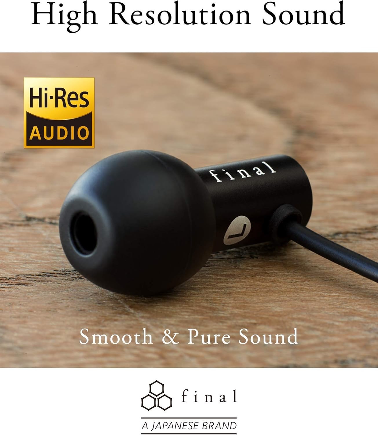 Final Audio Design E2000 High-Resolution Earphones Black Japan Import