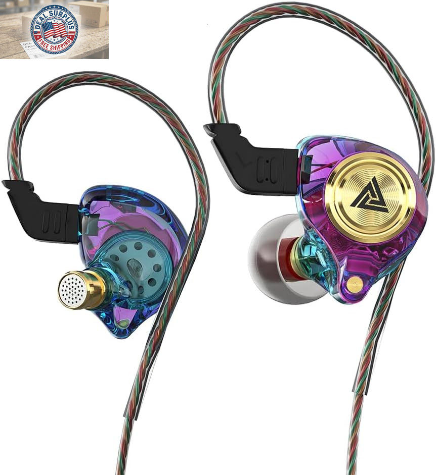 Wired Gaming Earbuds, Ak3File in Ear Monitors, Deep Bass Sound Wired Earbuds, Hi