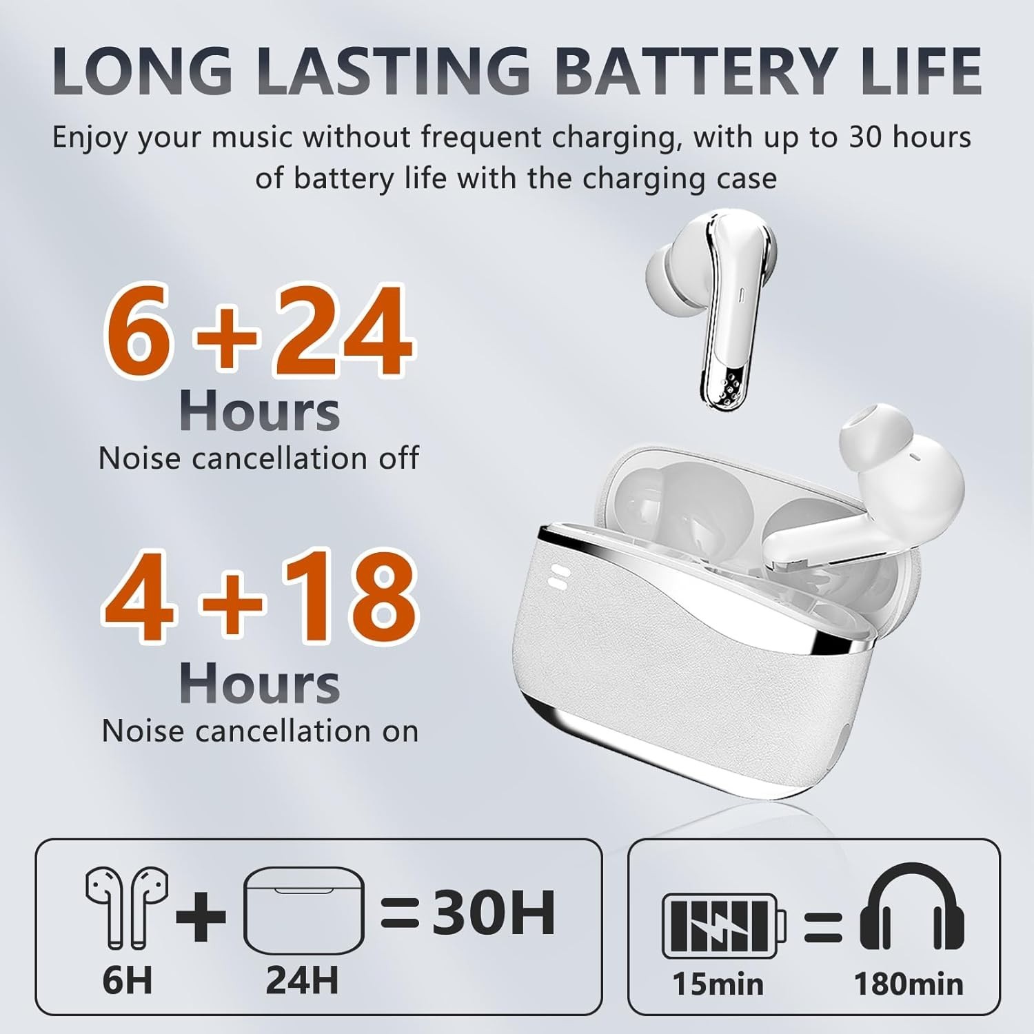 PM6 Wireless Gaming Earbuds Headphones Bluetooth 2.4Ghz for PC Switch Steam Deck