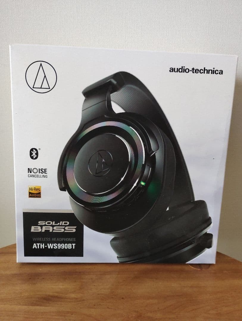 Audio Technica ATH-WS990BT Solid Bass Wireless Headphone Black Japan Used