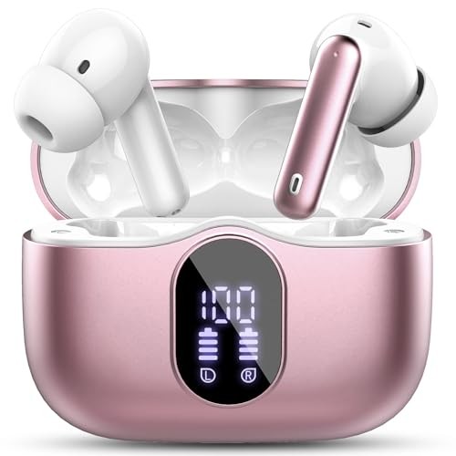 Wireless Earbuds Bluetooth 5.4 Headphones Bass Stereo Ear Buds with Noise