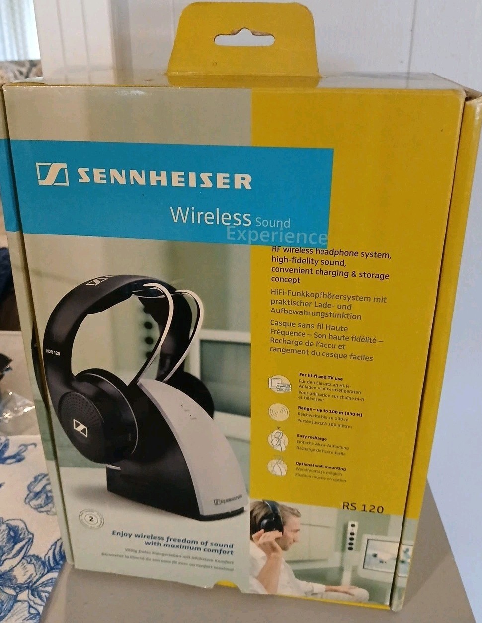 Sennheiser RS 120 II On-Ear Wireless Stereo Headphone System – Silver
