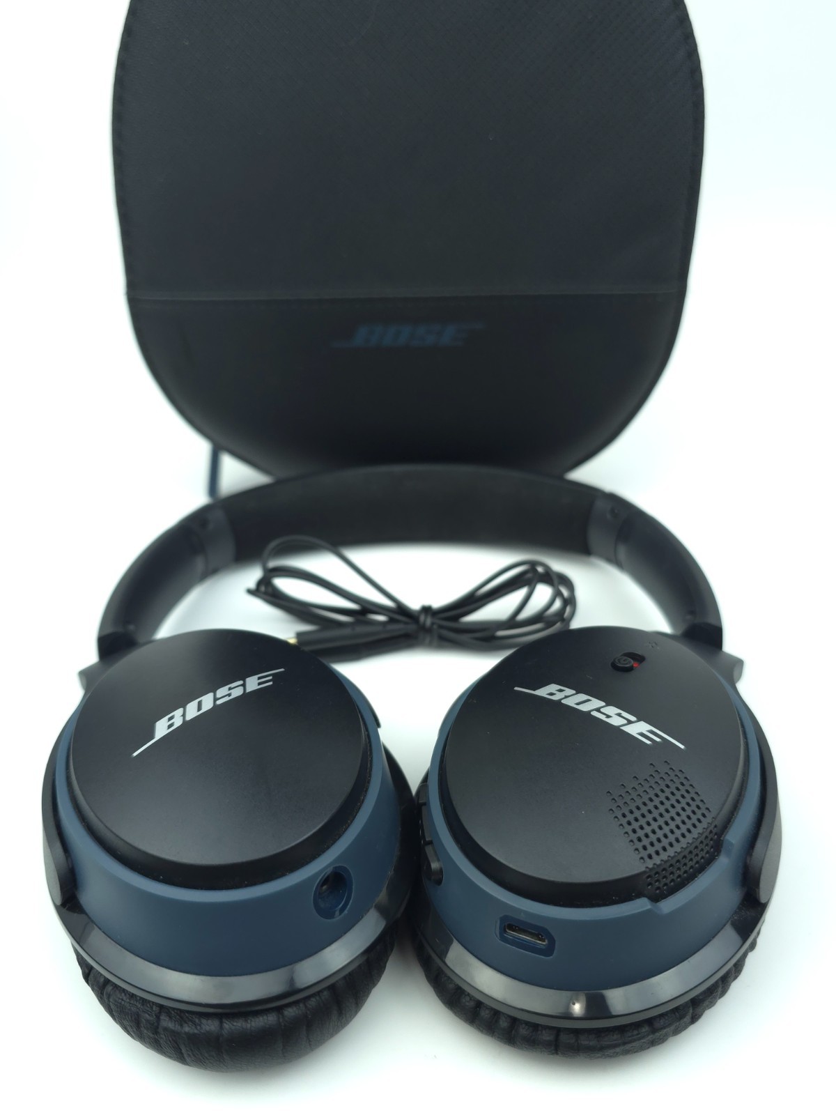 Bose Blue / Black SoundLink Around Ear Wireless Headphones II BA2 *CLEAN* EUC