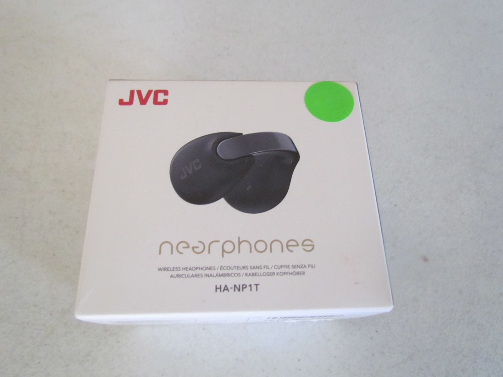 JVC Nearphones HA-NP1T Wireless Open Ear Bluetooth Headphones Black Open Box
