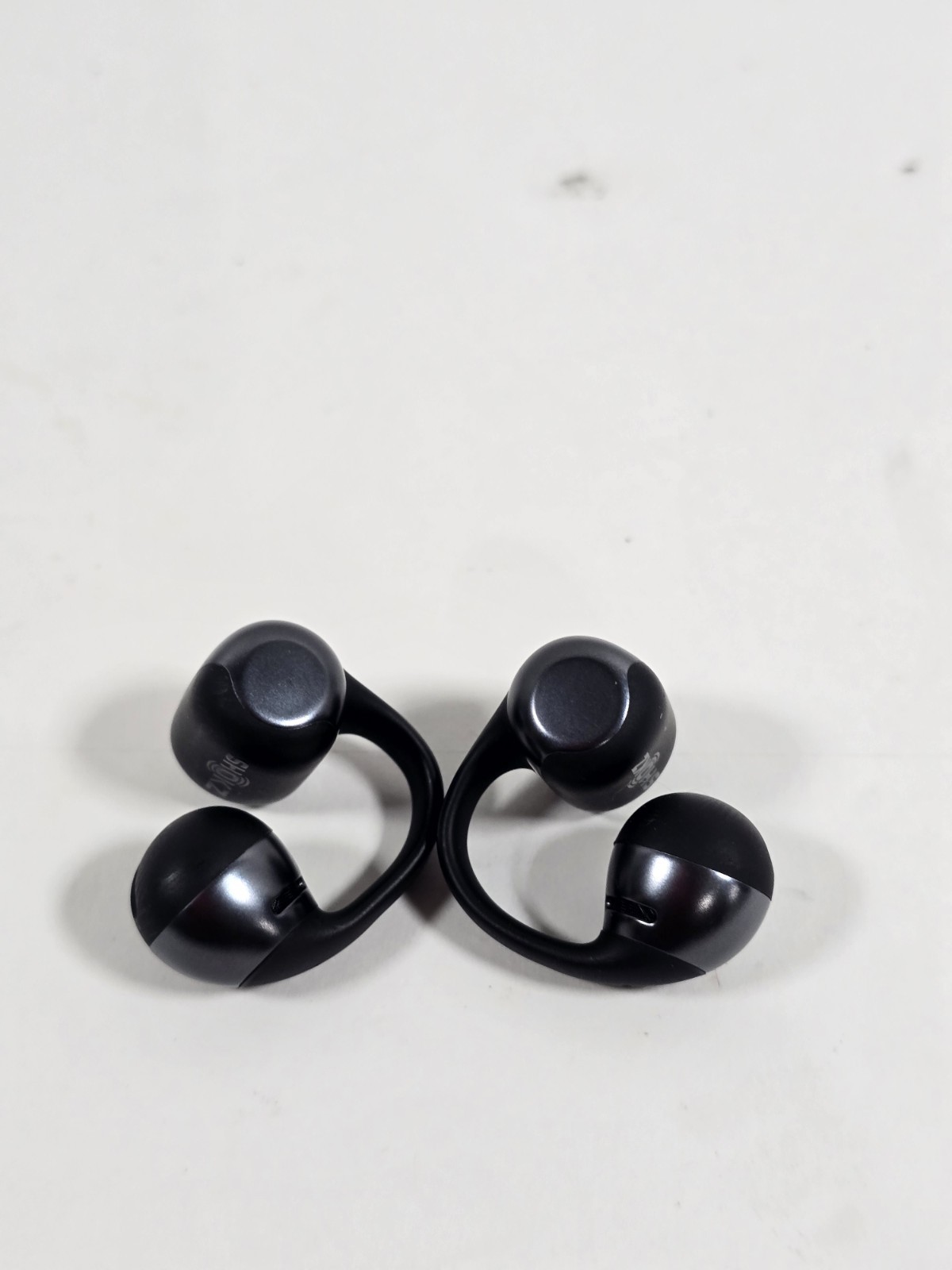 Shokz OpenDots ONE Open-Ear Wireless Bluetooth Earbuds Black No Case