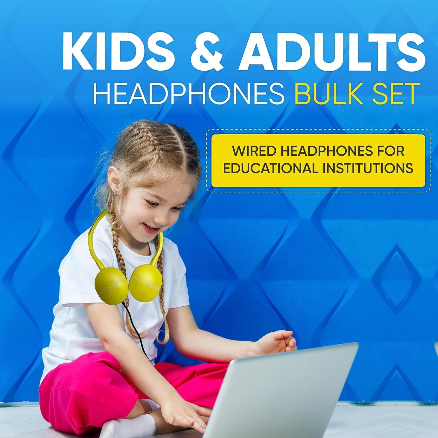 Comfortable On-Ear Rubber Headphones for Kids & Adults – 3.5mm Audio Jack