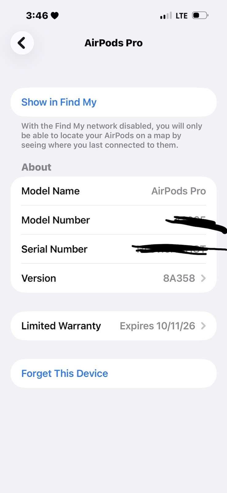 Apple AirPods Pro 3rd gen Transparency w/ Case with warranty