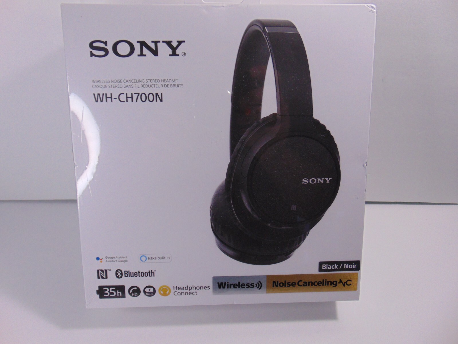 Sony WH-CH700N Wireless Noise-Canceling Over-Ear Headphones Black