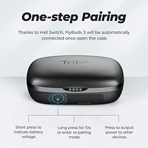 Wireless Earbuds, 100H Playtime Bluetooth 5.0 IPX8 Waterproof small Black
