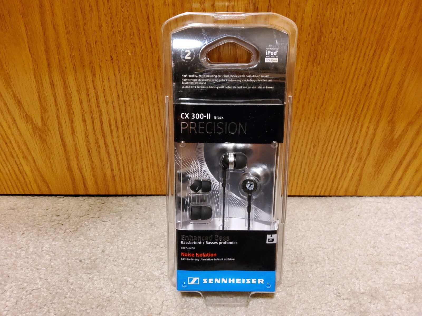 Sennheiser CX300 II CX300II Precision Bass-Driven In-Ear Earphones Headphones