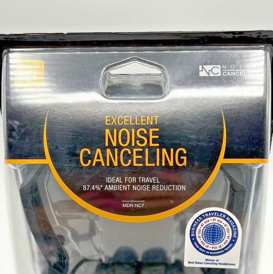 Sony MDR-NC7 Noise Canceling Headphones Foldable Over Ear 3.5mm (M)