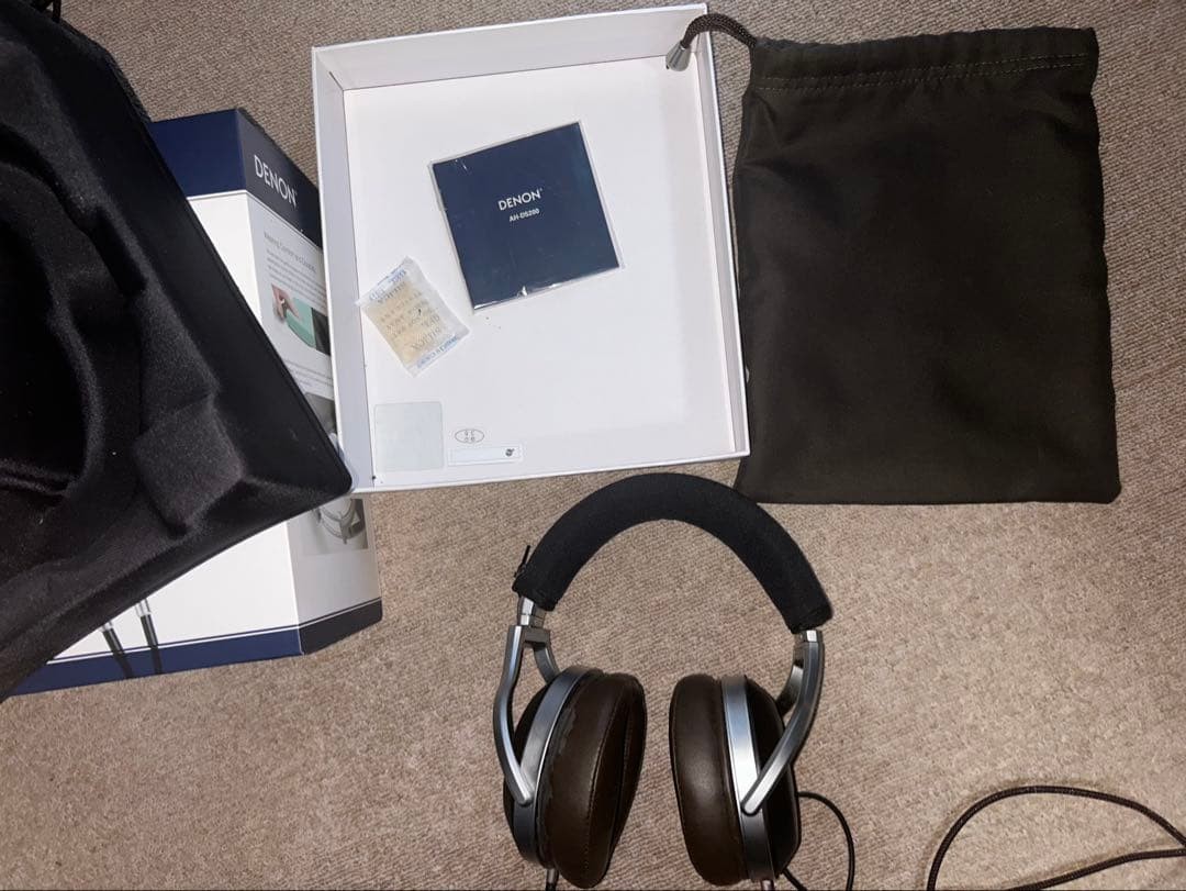 [JAPAN MODEL] Denon AH-D5200 Headphones Closed Back Hi-Res Brown Black