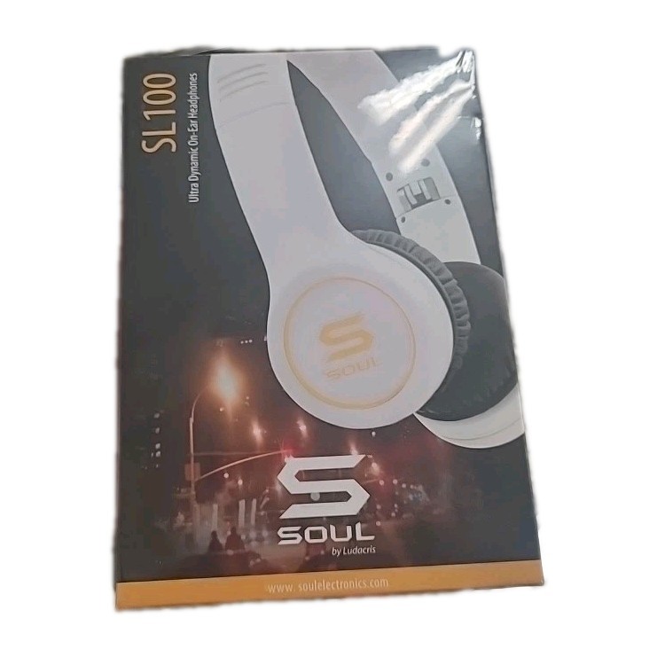 SOUL /SL100 / Ludacris / Ultra Dynamic High-Def Headphones White / New & Sealed