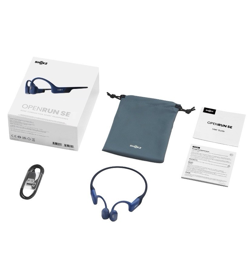 SHOKZ OpenRun SE Mini Open Ear Bluetooth Wireless Bone Conduction Sport S803 Blu