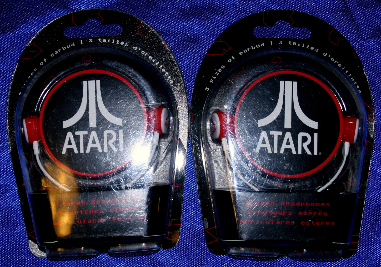 Wholesale Lot 20 New ATARI in Ear Red/White Earbud Ipod Iphone Headphones PG791G