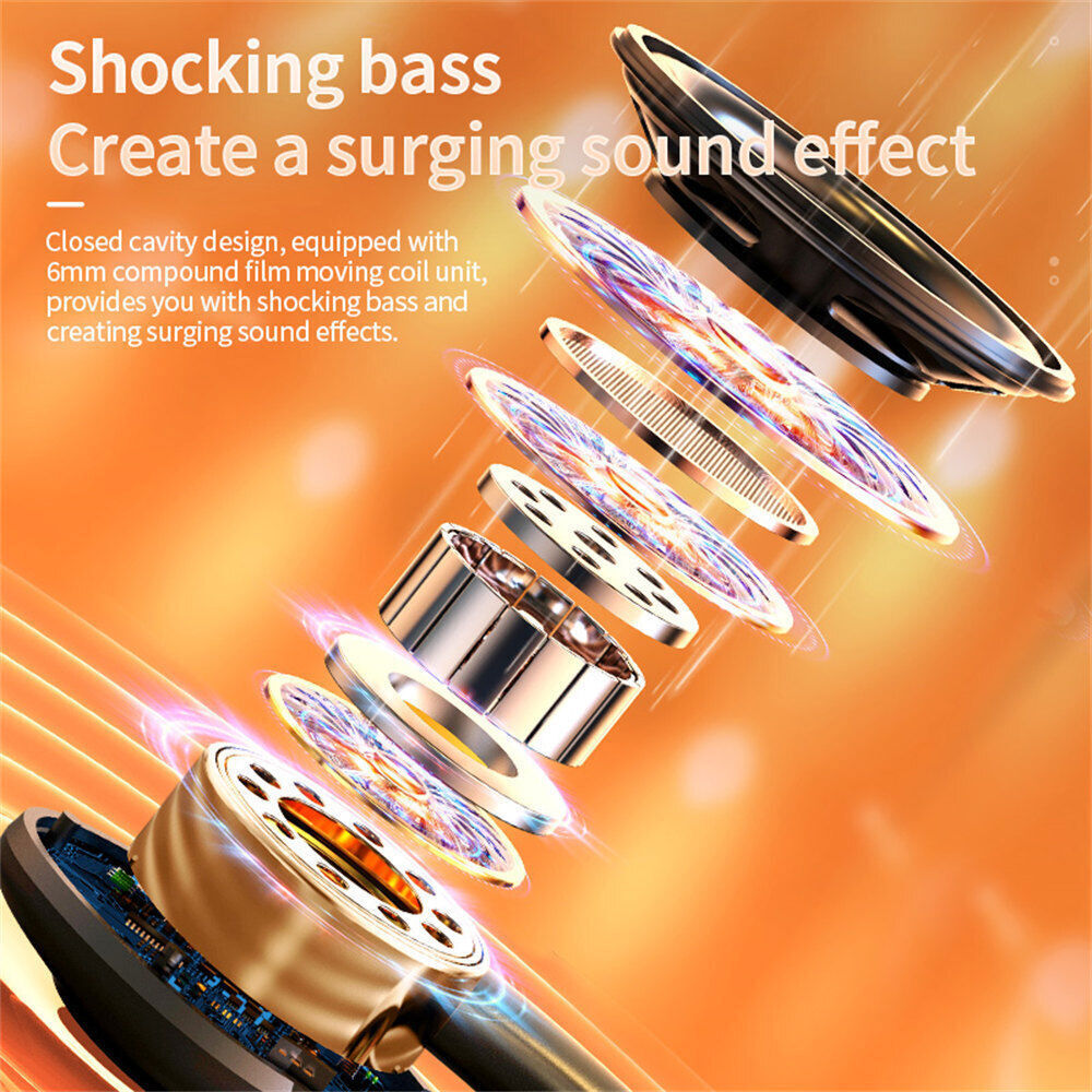 Wireless Bluetooth 5.3 Headset TWS Earphones Earbuds Stereo Headphones Ear Hook