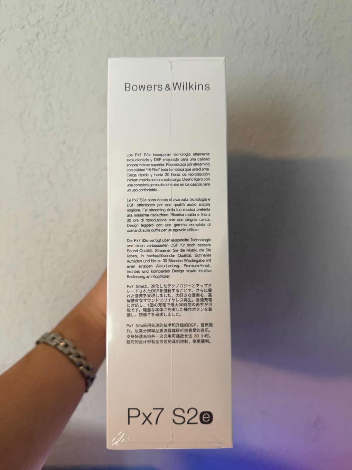 Bowers&Wilkins Px7 S2e Noise-Cancelling Wireless Over-Ear Headphones Brand New