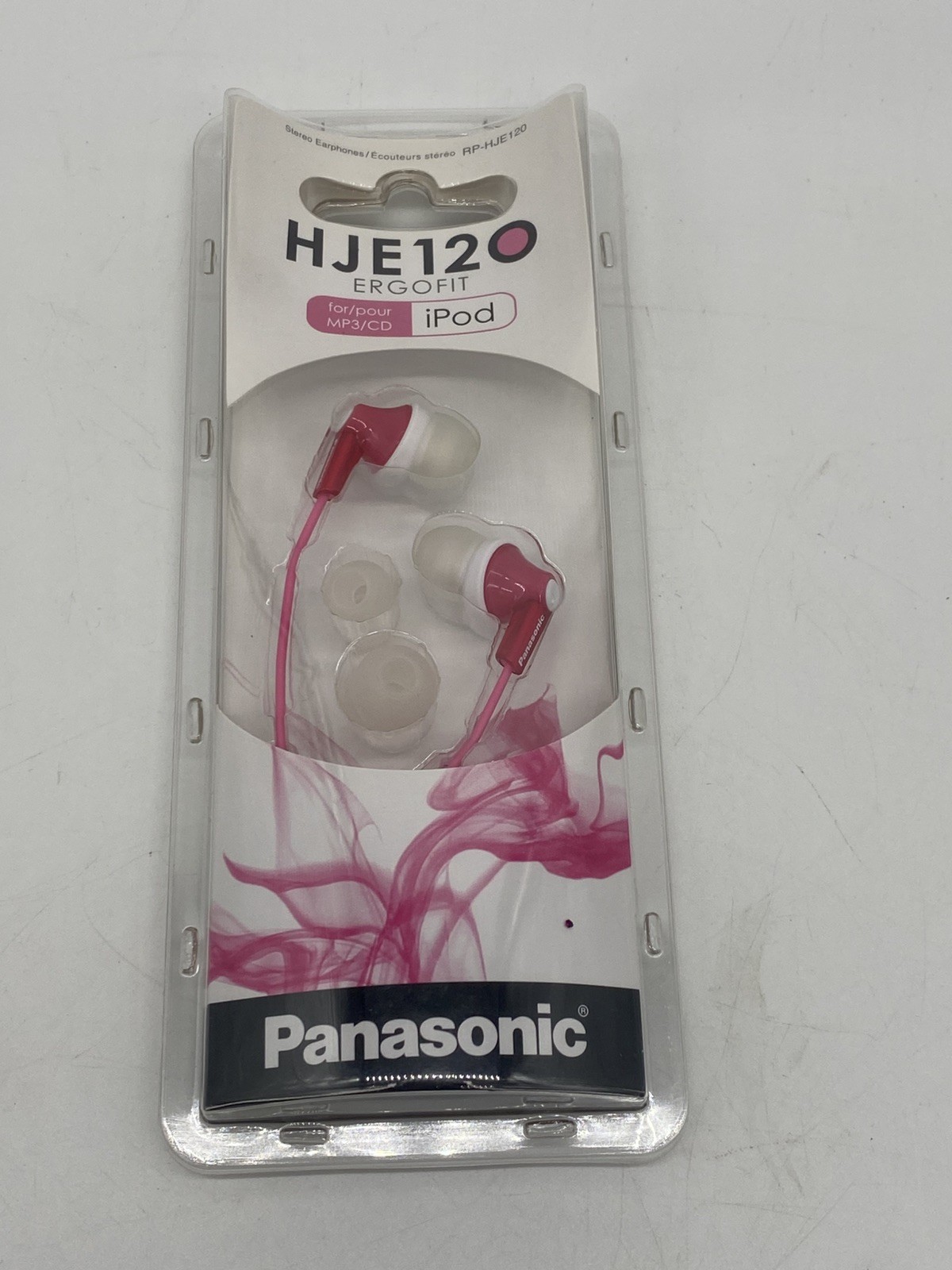 Panasonic Ergo-fit Pink Ergonomic design, Wired In-Ear buds for MP3 CD iPod NEW