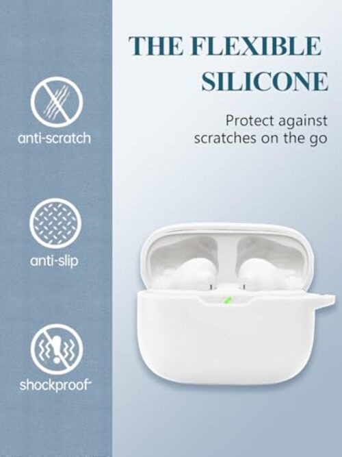 Case for JBL Vibe Beam 2/Vibe Beam – True Wireless Noise Cancelling WHITE