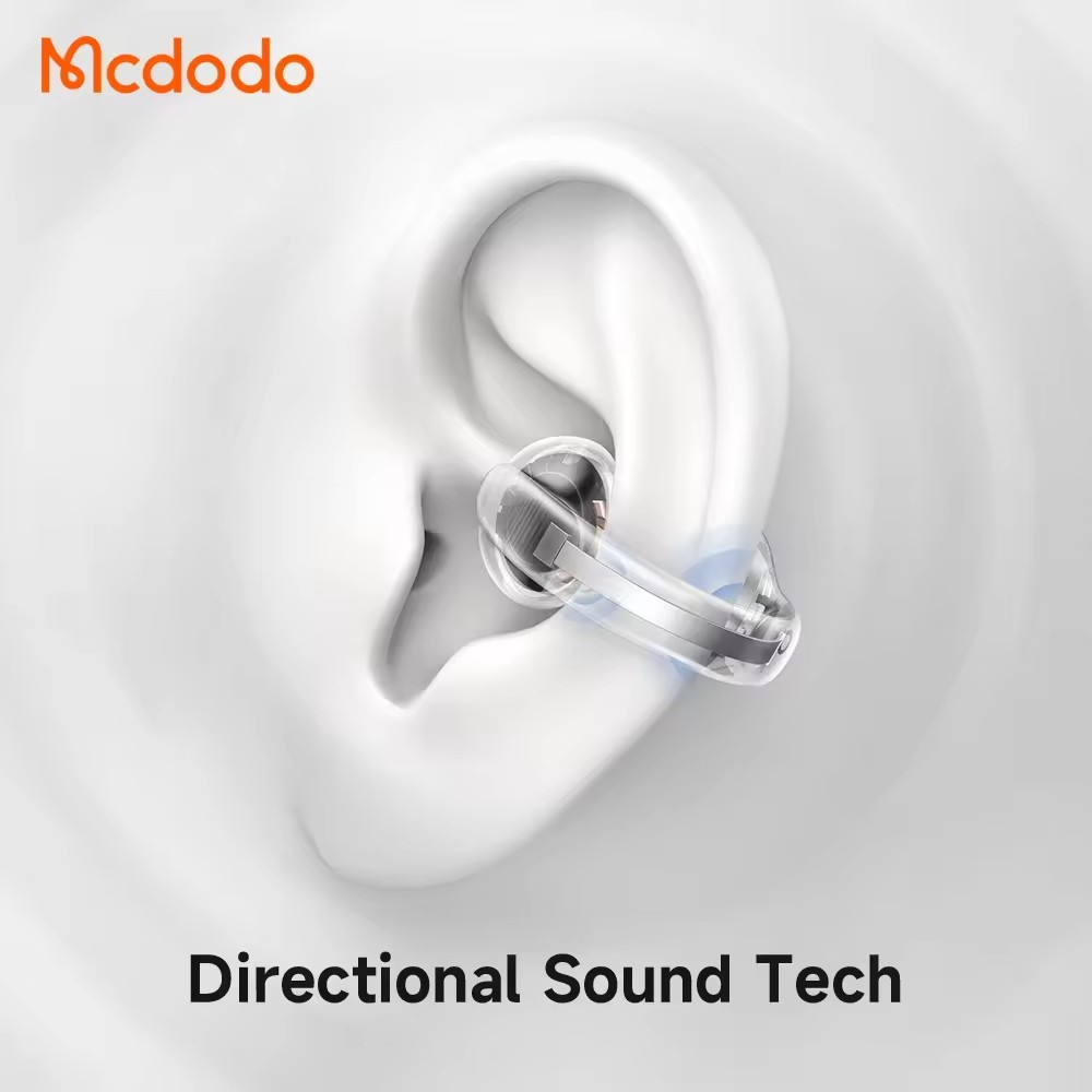 Mcdodo Secure Fit Clip-On Earbuds Wireless Bt5.4 Sweat-proof Long Playtime