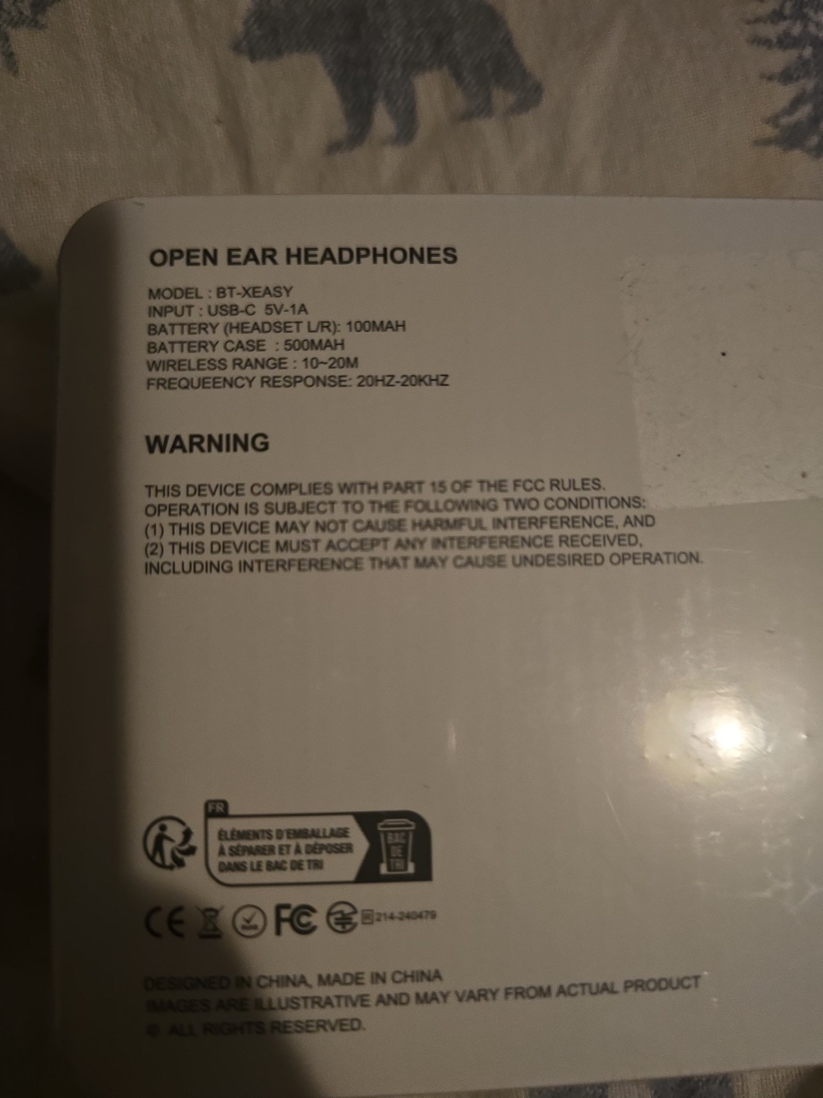 BT-XEASY Wireless Bluetooth 5.4 Over-Ear Headphones with Ear Hook