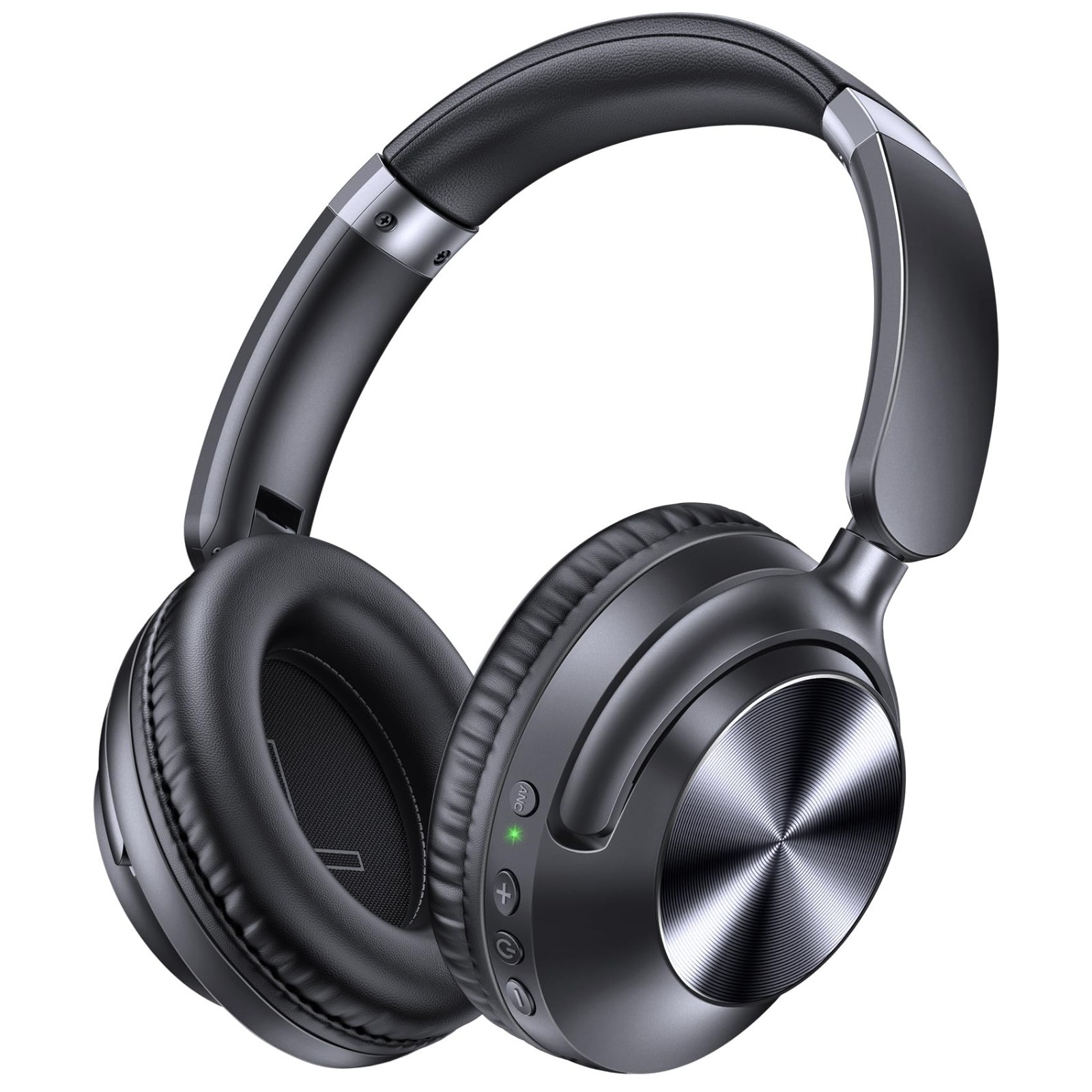 Wireless Over Ear Noise Cancelling Headphones, 100H Playtime, Fast Charging, Hi-