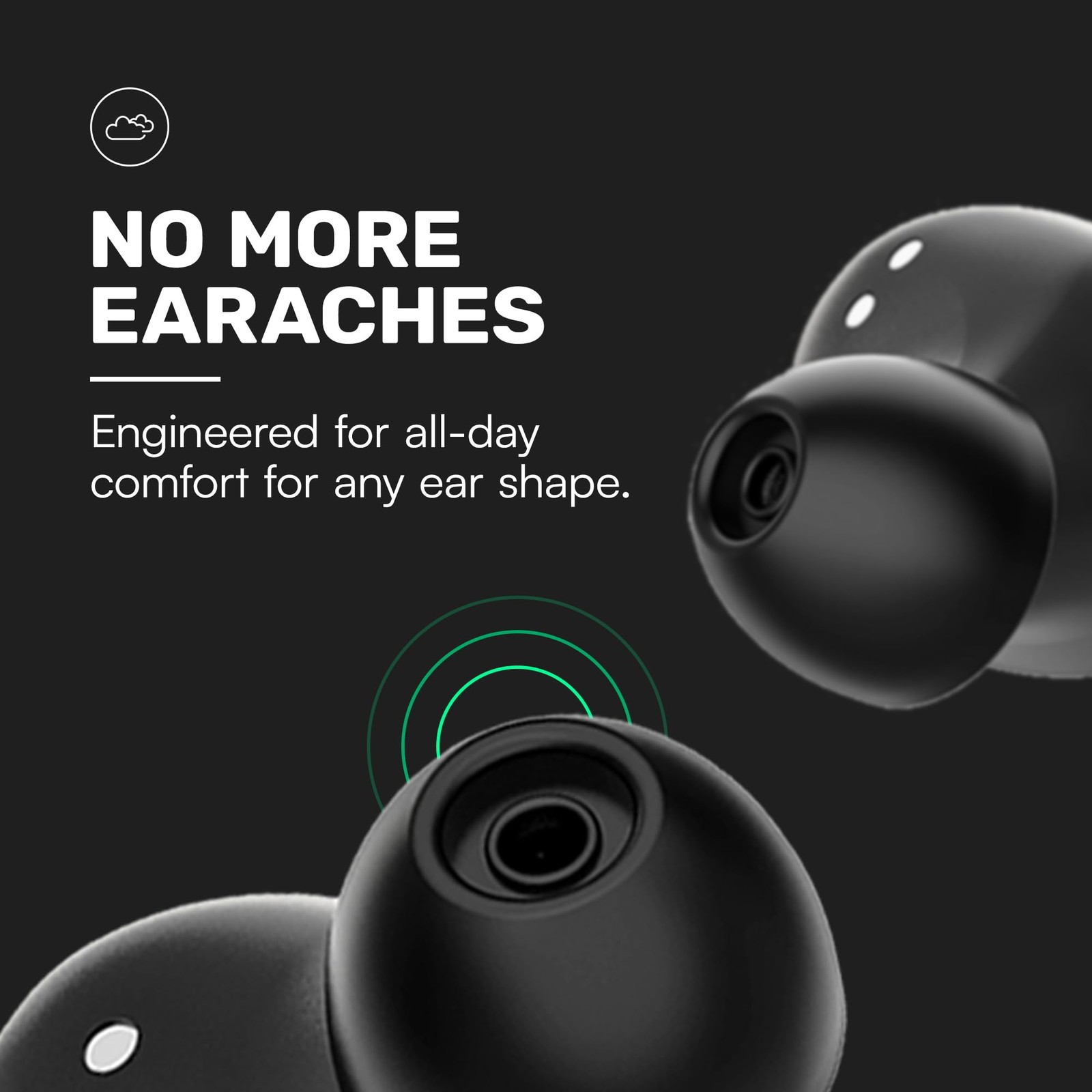 Everyday Bluetooth Wireless Earbuds with Microphone – Active Noise Cancelling…