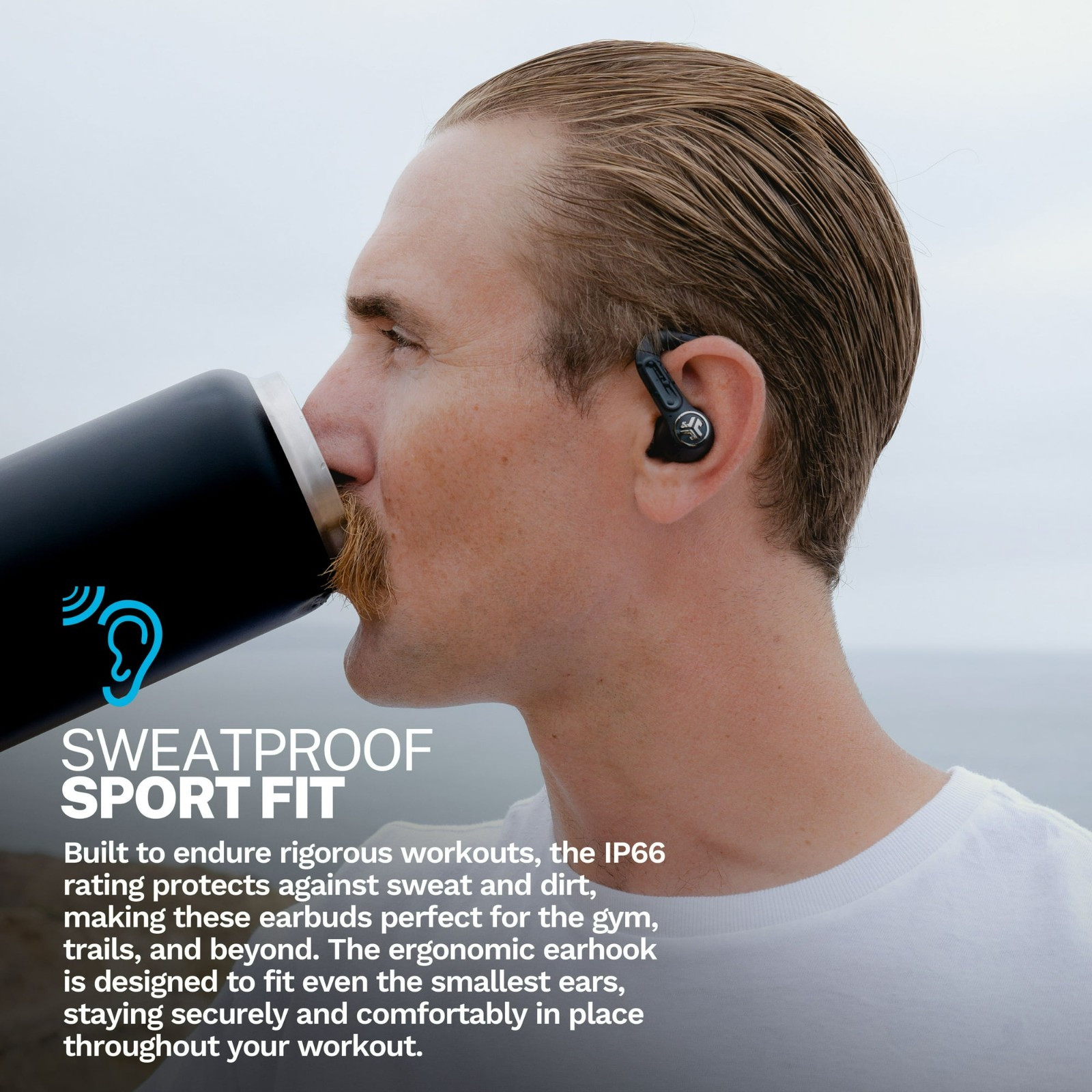 NEW JLab – Epic Sport ANC 3 True Wireless Earbuds – Black ⚡SHIP SAME DAY FREE⚡