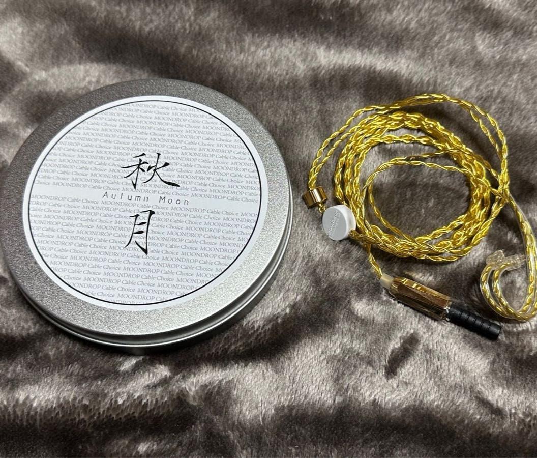 MOONDROP AutumnMoon 秋月 IEM Upgrade Cable – 2-Pin 0.78mm 4.4mm Balanced 水月雨