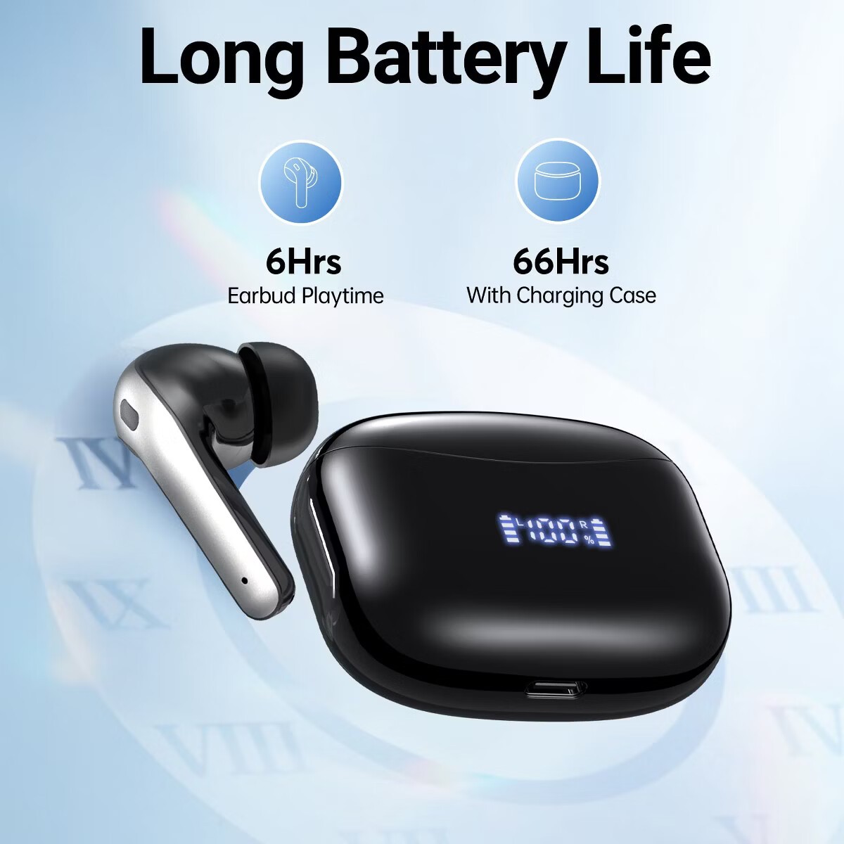 VEAT00L Headphones Wireless Earbuds Sport, Bluetooth 5.3 Over Ear Buds Stereo
