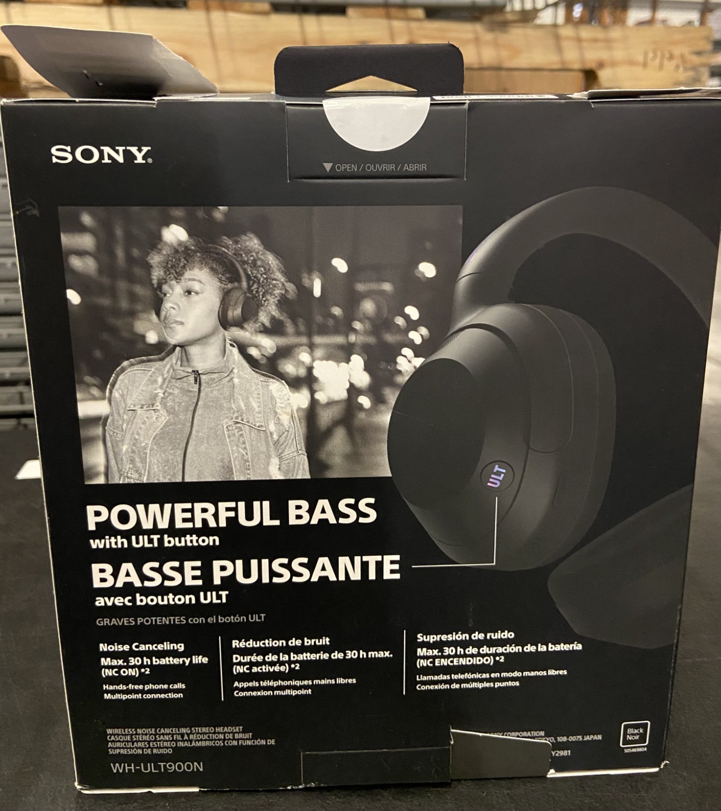 Sony ULT WEAR Over-Ear Noise Canceling Bluetooth Headphones WH-ULT900N