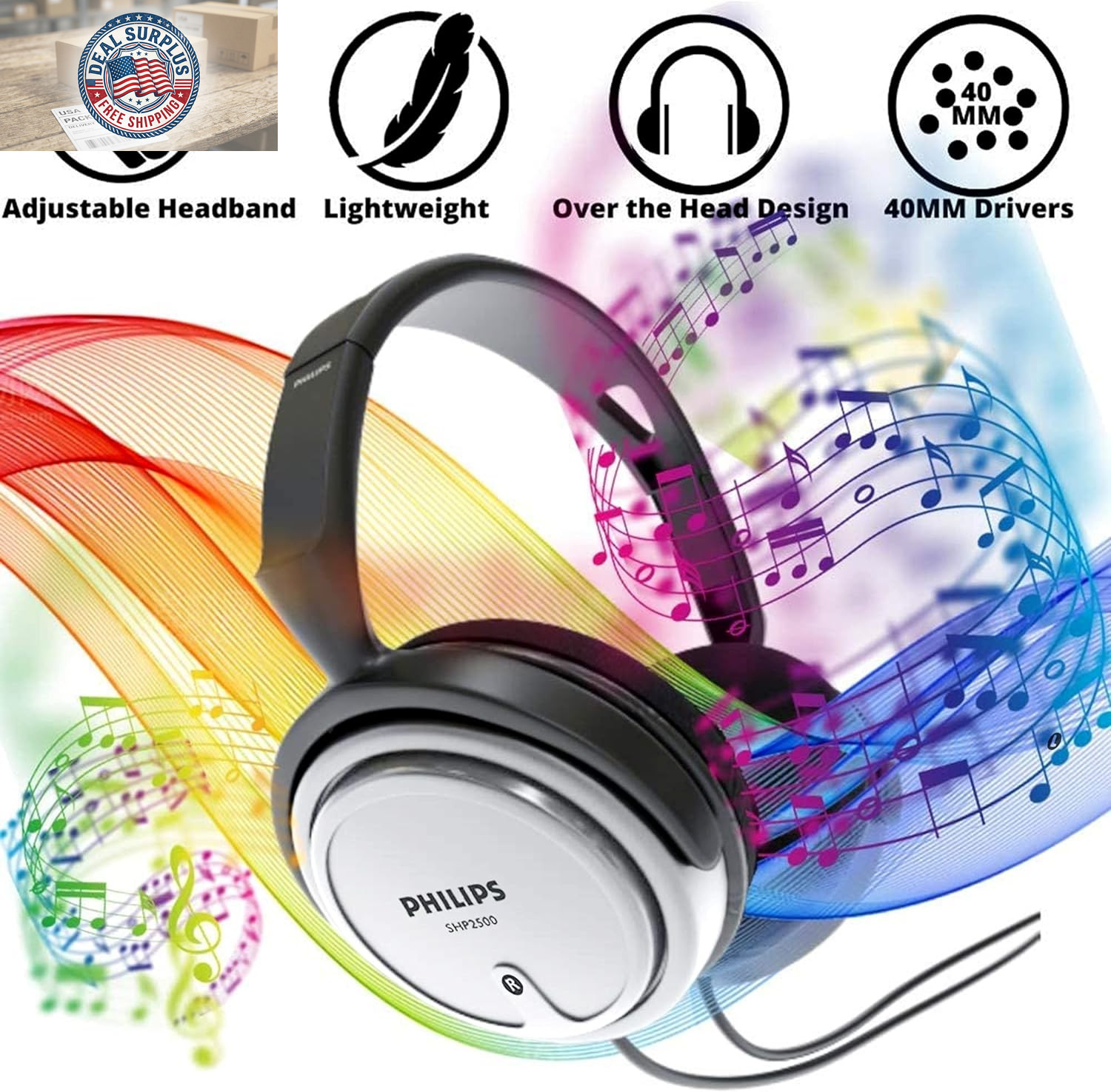 over Ear Wired Stereo Headphones for Podcasts, Studio Monitoring and Recording H