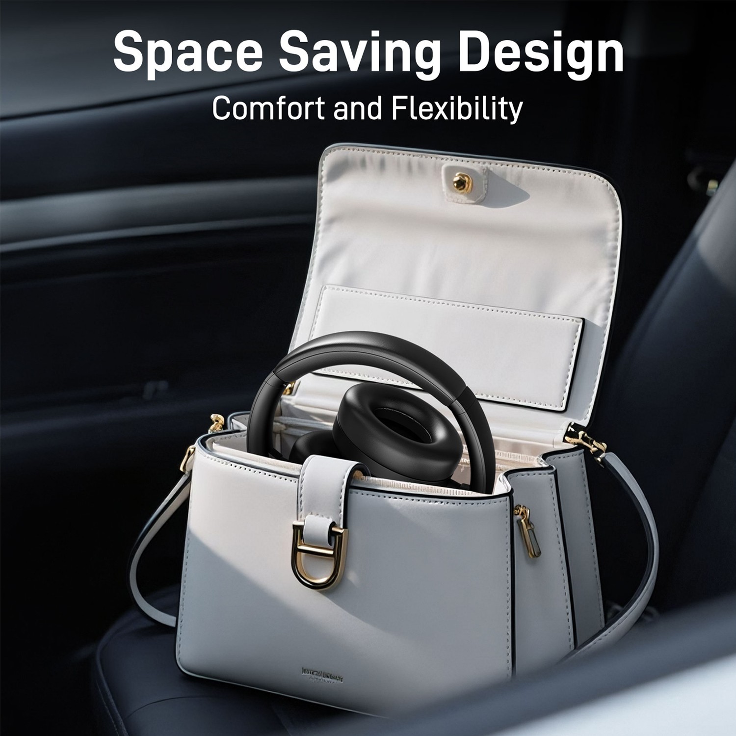 Over-Ear Headphone Bluetooth Active Noise Cancelling Wireless Foldable Headset