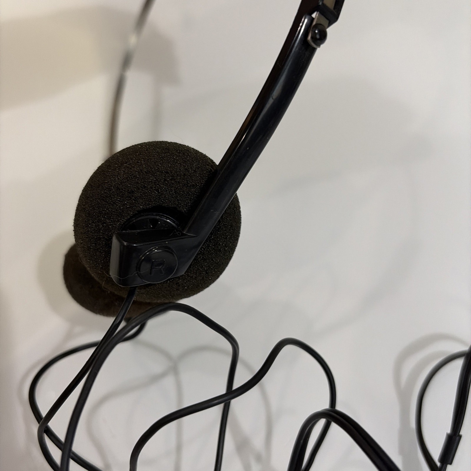 Vintage Wired Adjustable Headphones Lot Black & Orange
