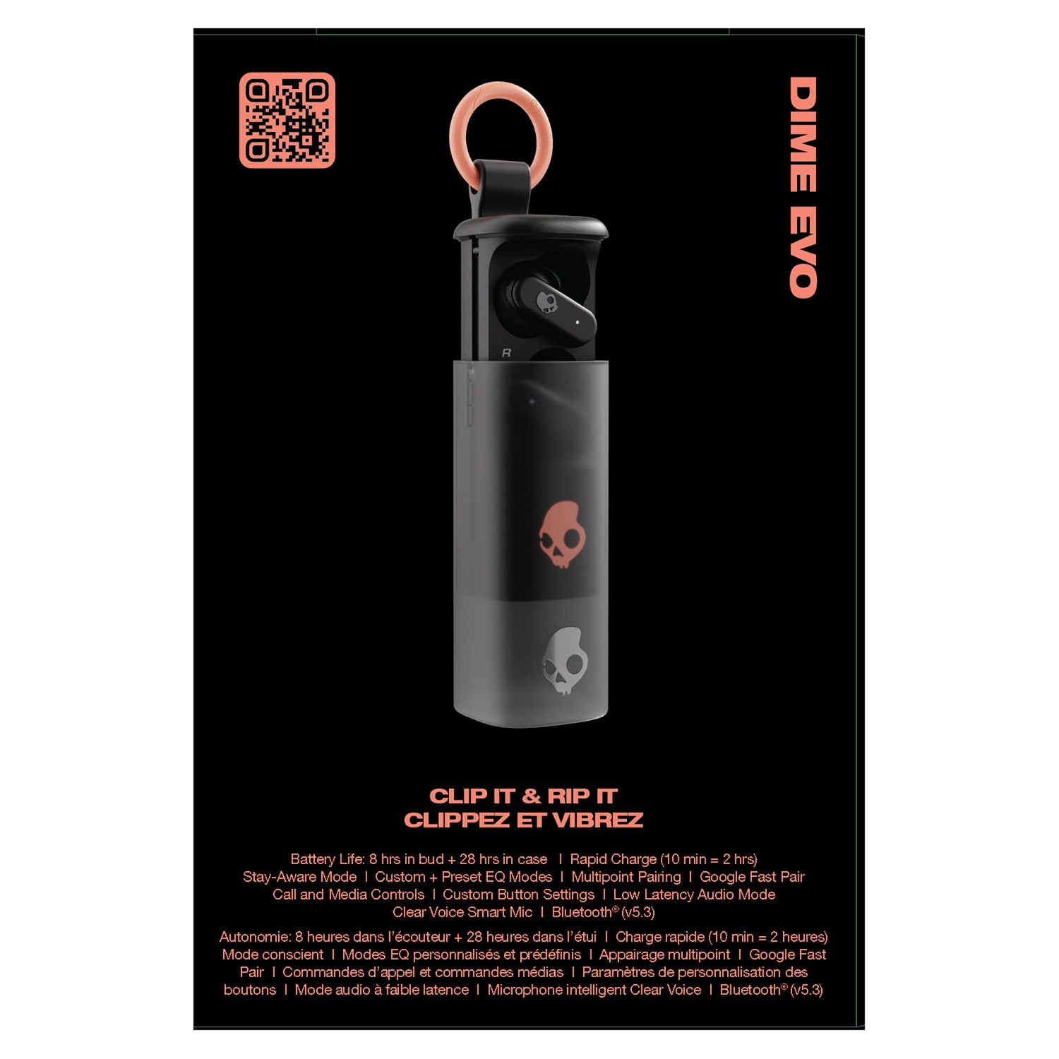 Dime Evo TWS In-Ear Earbuds, Mic, 36-Hr Playtime, IPX4 Water-Resistant