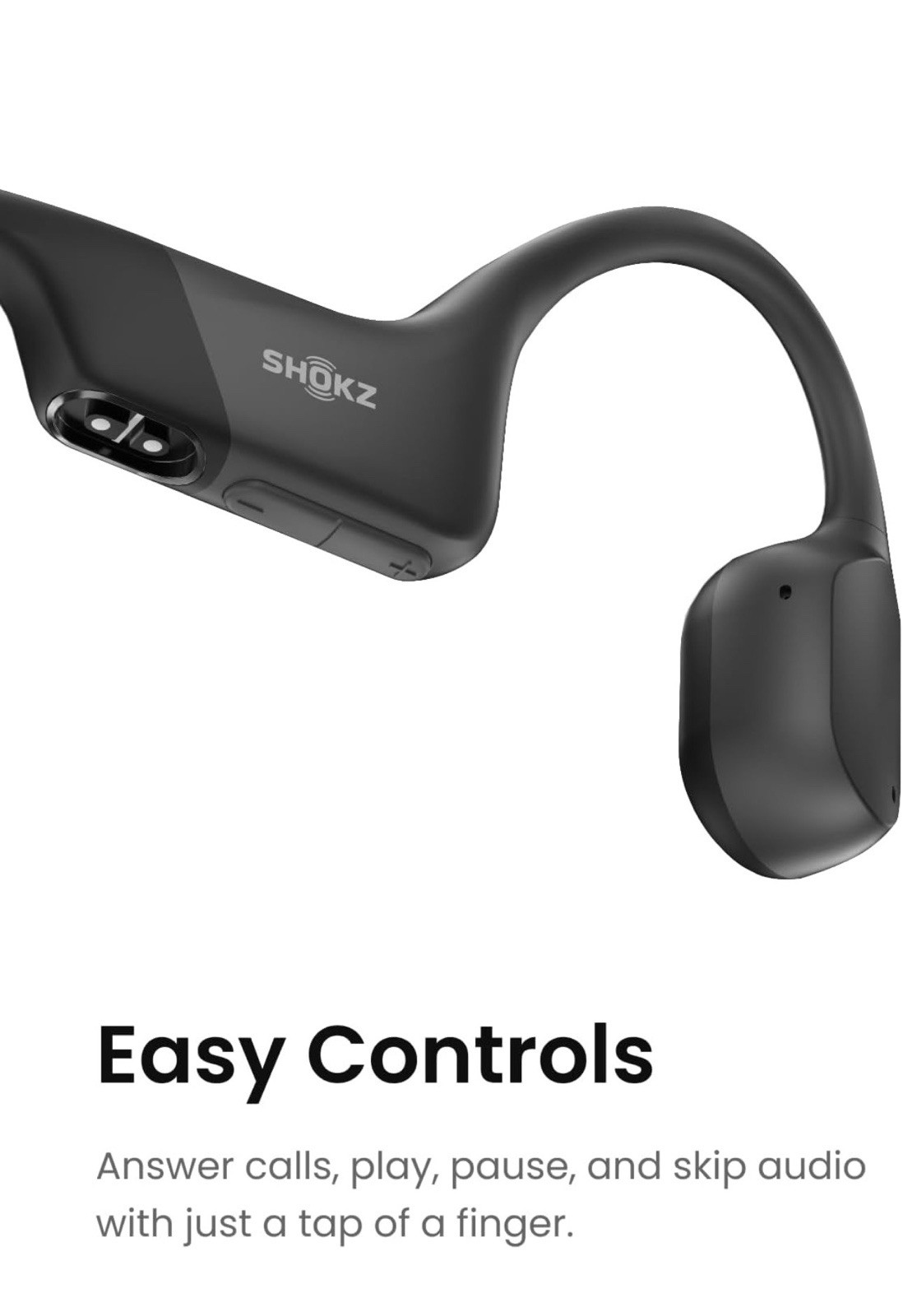 SHOKZ OpenRun Bone Conduction Open-Ear Bluetooth Sport Headphones