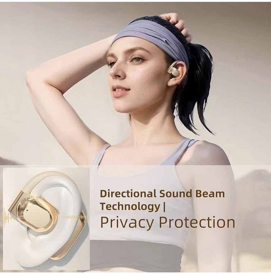 M62 Open-back Bluetooth 5.3 Wireless Earphones, IPX7 Water Resistant, Type-C