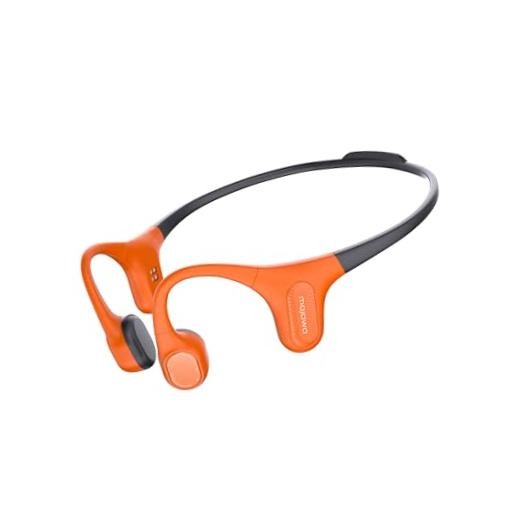 Aerra Bone Conduction Sport Headphones, IP67 Waterproof Black and Orange