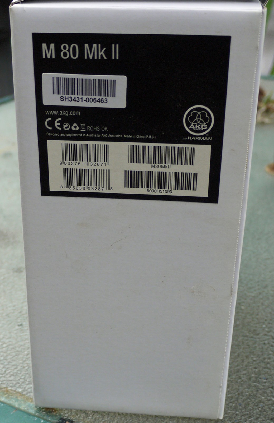 AKG M 80 Mk II Stereo Headphones Semi-open 3.5mm 16Hz-20kHz Response 7.7 OZ New