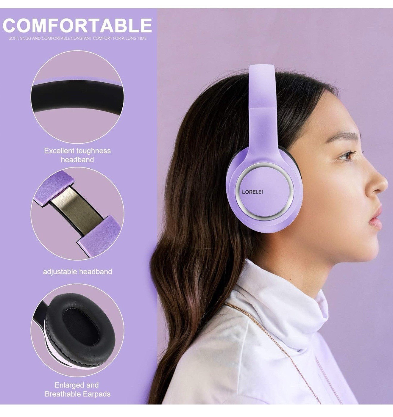 OverEar Wired Headphones with Microphone