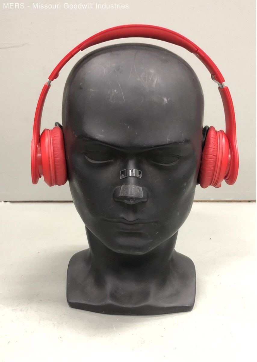 Beats by Dr. Dre Solo On-Ear Headphones Red With Case Tested Works